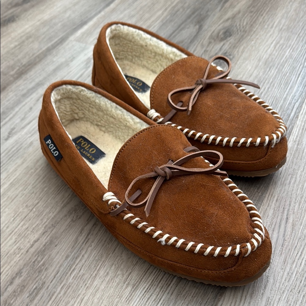 Polo by Ralph Lauren Brown Loafers with Moccasin Design
